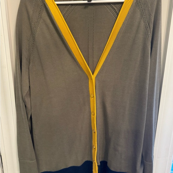 Talbots color block cardigan. Worn 1 time! - Picture 2 of 7